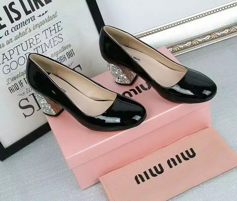 MIUMIU Shallow mouth Block heel Shoes Women--002